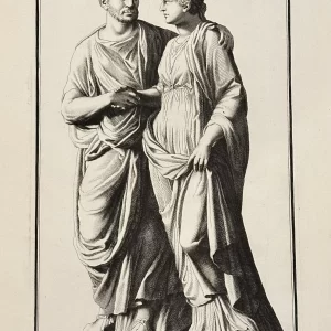 Un romain avec sa femme