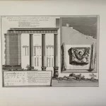 Profilo, o sia Elevazione ortografica del Lato destro degli avanzi del tempio d'Ercole nella citta di Cora