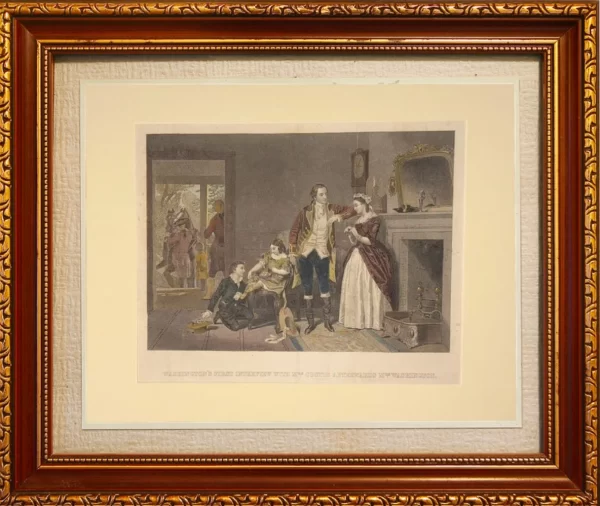 Washington's First Interview With Mrs. Custis Afterwards Mrs. Washington